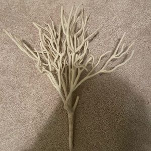 Velvety Soft White Branch Table/ Vase Accent Decor